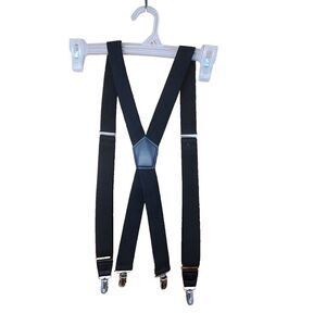 Suspenders Mens Braces Black X Back Heavy Duty Biker Snowboard Trousers Target